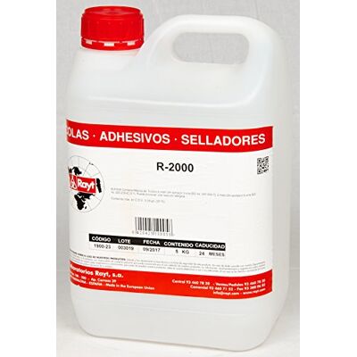 Rayt R-2000 Fijador antideslizante para losetas y lamas autopotantes de moquetas y PVC. Gran fuerza de sujeción. SIN disolventes. Uso interiores. 5 kg Rayt R-2000 Fijador antideslizante para losetas y lamas autopotantes de moquetas y PVC. Gran fuerza de sujeción. SIN disolventes. Uso interiores. 5 kg