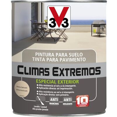 V33 PINTURA SUELOS CLIMAS EXTREMOS SATINADO ARENA 0,5L V33 PINTURA SUELOS CLIMAS EXTREMOS SATINADO ARENA 0,5L