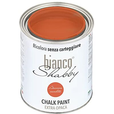 biancoShabby - Pintura a la tiza extra opaca - Candito Naranja - 1L - Pintura biancoShabby - Pintura a la tiza extra opaca - Candito Naranja - 1L - Pintura