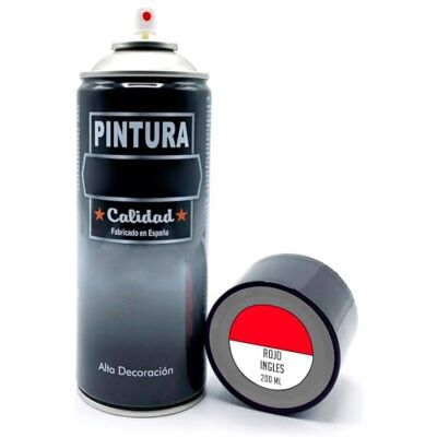 AC Bote de Pintura en Spray Fabricado en España Ideal para cualquier superficie, Madera, Metal, Cartón, Piedra o Cerámica Capidad de 200 ML Color Rojo Ingles AC Bote de Pintura en Spray Fabricado en España Ideal para cualquier superficie, Madera, Metal, Cartón, Piedra o Cerámica Capidad de 200 ML Color Rojo Ingles