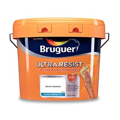 Bruguer ULTRA RESIST Pintura para paredes ultra lavable Blanco Absoluto 10 L Bruguer ULTRA RESIST Pintura para paredes ultra lavable Blanco Absoluto 10 L