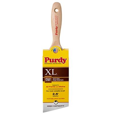 Purdy XL Pincel de Pintura de Alta Capacidad de 2-1/2 Pulgadas, Banda Angular, Cola de Castor Purdy XL Pincel de Pintura de Alta Capacidad de 2-1/2 Pulgadas, Banda Angular, Cola de Castor