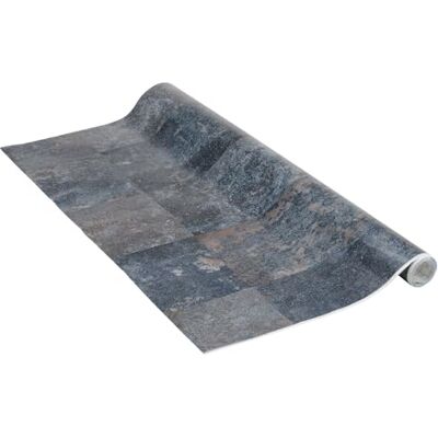 Venilia Lámina adhesiva, Azul óxido Óptica industrial, 45cm x 1,5m, Espesor 120μ, Vinilo autoadhesivo para muebles o cocina, decorativas papel pintado pared, PVC sin ftalatos, Fabricado en UE Venilia Lámina adhesiva, Azul óxido Óptica industrial, 45cm x 1,5m, Espesor 120μ, Vinilo autoadhesivo para muebles o cocina, decorativas papel pintado pared, PVC sin ftalatos, Fabricado en UE