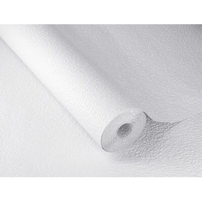 Rasch Papel pintado – Papel pintado blanco con estructura de yeso, 10,05 m x 0,53 m Rasch Papel pintado – Papel pintado blanco con estructura de yeso, 10,05 m x 0,53 m