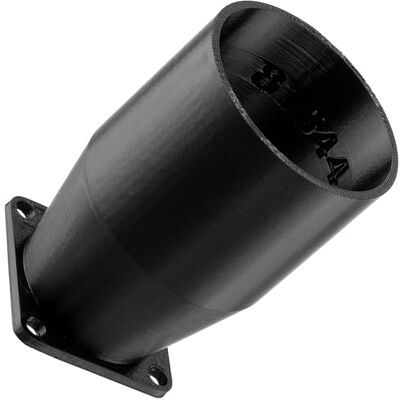 AERZETIX Adaptador Cuadrado-Redondo de Flujo de Aire para conducto de ventilación 40x40 mm Ø48 mm en plástico ABS AERZETIX Adaptador Cuadrado-Redondo de Flujo de Aire para conducto de ventilación 40x40 mm Ø48 mm en plástico ABS