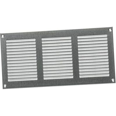 EUROPLAST 300x150mm Rejilla de Ventilación con Mosquitera Rejillas de Aireación Metálicas Acero Galvanizado EUROPLAST 300x150mm Rejilla de Ventilación con Mosquitera Rejillas de Aireación Metálicas Acero Galvanizado