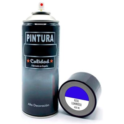 AC Bote de Pintura en Spray Fabricado en España Ideal para cualquier superficie, Madera, Metal, Cartón, Piedra o Cerámica Capidad de 400 ML Color Azul Luminoso AC Bote de Pintura en Spray Fabricado en España Ideal para cualquier superficie, Madera, Metal, Cartón, Piedra o Cerámica Capidad de 400 ML Color Azul Luminoso