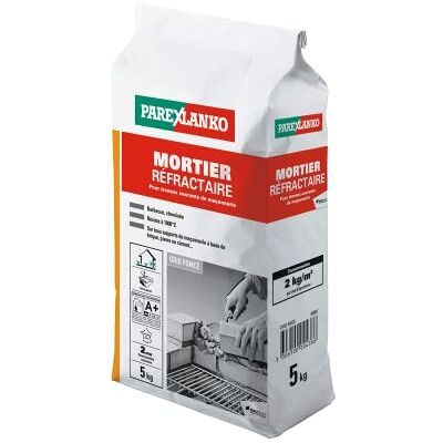 Parexlanko – Mortero refractario – Gris – 25 kg Parexlanko – Mortero refractario – Gris – 25 kg