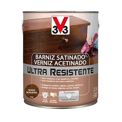 V33 BARNIZ INTERIOR ULTRA RESISTENTE SATINADO NOGAL 2,5L V33 BARNIZ INTERIOR ULTRA RESISTENTE SATINADO NOGAL 2,5L