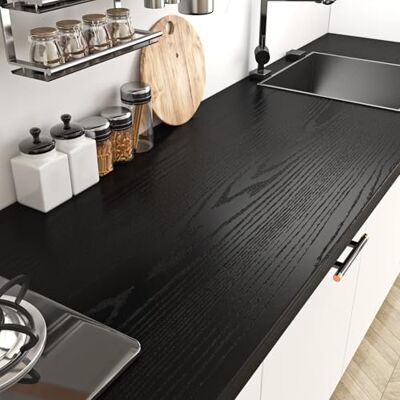 Livelynine Vinilos para Puertas de Madera 40CMX1000CM Vinilos Para Muebles Madera Negra Papel Pintado Autoadhesivo Cocina Rollo Vinilo Adhesivo Encimera de Cocina Mesas Muebles Cocine Livelynine Vinilos para Puertas de Madera 40CMX1000CM Vinilos Para Muebles Madera Negra Papel Pintado Autoadhesivo Cocina Rollo Vinilo Adhesivo Encimera de Cocina Mesas Muebles Cocine
