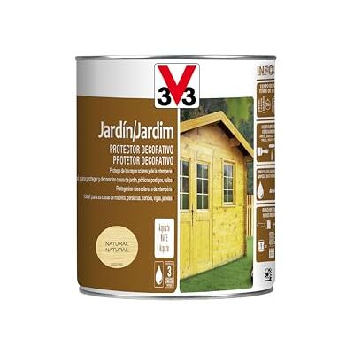 V33 PROTECTOR DECORATIVO DE LA MADERA JARDÍN MATE NATURAL 0,75L V33 PROTECTOR DECORATIVO DE LA MADERA JARDÍN MATE NATURAL 0,75L