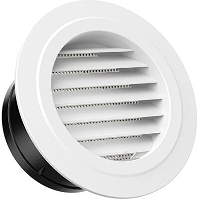 Hon&Guan ø150mm Rejilla de Ventilación Redonda, ABS Blanco Rejilla de Ventilación de Plástico, Rejilla de Extracción de Aire, Equipada con Mosquitera para Aire Acondicionado, Garaje, Techo, Oficina Hon&Guan ø150mm Rejilla de Ventilación Redonda, ABS Blanco Rejilla de Ventilación de Plástico, Rejilla de Extracción de Aire, Equipada con Mosquitera para Aire Acondicionado, Garaje, Techo, Oficina