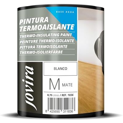 JOVIRA PINTURAS - Termoaislante Blanca - Blanco - 0.75L - Pintura JOVIRA PINTURAS - Termoaislante Blanca - Blanco - 0.75L - Pintura