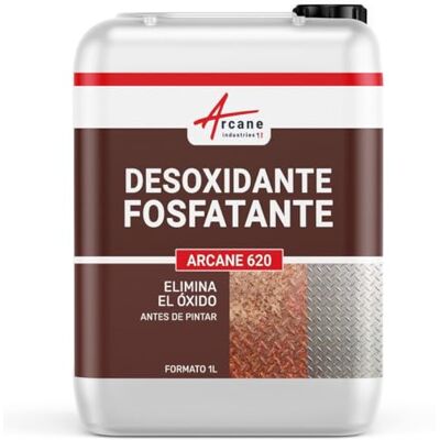 ARCANE INDUSTRIES Desoxidante Fosfatante para Metal Antióxido a Base de Ácido Fosfórico 1 L Desengrasa y Prepara Antes de Pintar, Desoxida y Fosfata, Mejora el Agarre de las Imprimaciones ARCANE INDUSTRIES Desoxidante Fosfatante para Metal Antióxido a Base de Ácido Fosfórico 1 L Desengrasa y Prepara Antes de Pintar, Desoxida y Fosfata, Mejora el Agarre de las Imprimaciones