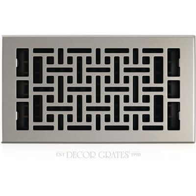 Decor Grates Decor rejillas Oriental piso registro, plateado, Decor Grates Decor rejillas Oriental piso registro, plateado,