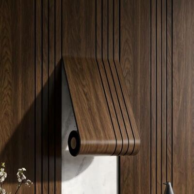 AMIGO Paneles acústicos de chapa de madera autoadhesivos,,2 m² unidad 300 x 40 x 0,3 cm Paneles de pared 3D con aspecto de madera,acústico y decoración de paredes, salón,oficina,Nuez Oscuro AMIGO Paneles acústicos de chapa de madera autoadhesivos,,2 m² unidad 300 x 40 x 0,3 cm Paneles de pared 3D con aspecto de madera,acústico y decoración de paredes, salón,oficina,Nuez Oscuro
