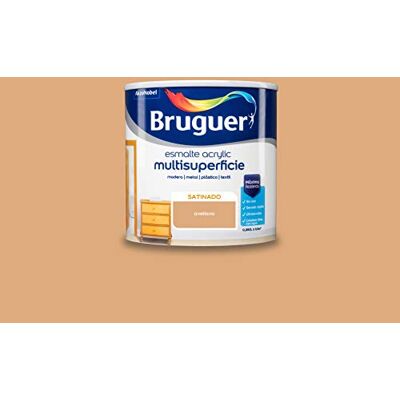 Bruguer Acrylic Multisuperficie Esmalte al agua Satinado Avellana 250 ml Bruguer Acrylic Multisuperficie Esmalte al agua Satinado Avellana 250 ml