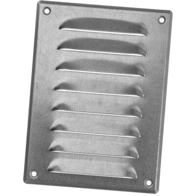 EUROPLAST 140x190mm Rejilla de Ventilación con Mosquitera Rejillas de Aireación Metálicas Acero Galvanizado EUROPLAST 140x190mm Rejilla de Ventilación con Mosquitera Rejillas de Aireación Metálicas Acero Galvanizado