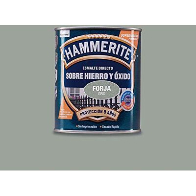 Pintura de metal gris Hammerite - Resistente a la oxidación Pintura de metal gris Hammerite - Resistente a la oxidación