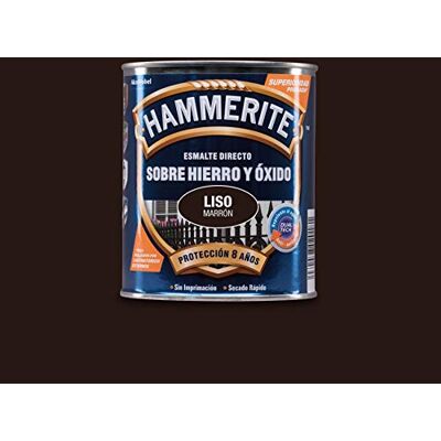 Hammerite - Esmalte Antioxidante Directo - Marrón - Acabado Brillante - Enamel Hammerite - Esmalte Antioxidante Directo - Marrón - Acabado Brillante - Enamel