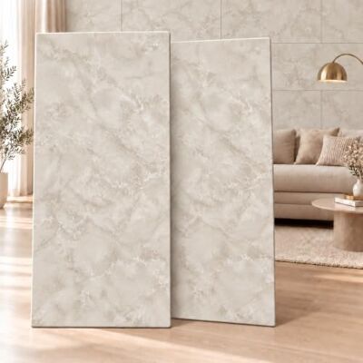 I K H E MALARKA Paneles de techo de poliestireno, paneles de techo de poliestireno XL, decoración, aspecto mármol, revestimiento de pared, 3 mm de grosor, 100 x 50 cm, 6 m², 12 unidades I K H E MALARKA Paneles de techo de poliestireno, paneles de techo de poliestireno XL, decoración, aspecto mármol, revestimiento de pared, 3 mm de grosor, 100 x 50 cm, 6 m², 12 unidades