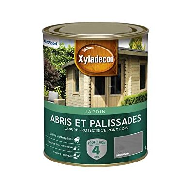 Xyladecor Lasure protector para madera al aire libre jardín refugios, palisadas, espaciadores, quioscos, barreras Color: gris urbano 1 l Xyladecor Lasure protector para madera al aire libre jardín refugios, palisadas, espaciadores, quioscos, barreras Color: gris urbano 1 l