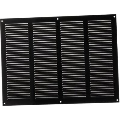 Generic Rejilla de ventilación Negra de Metal, 400 x 300 mm Generic Rejilla de ventilación Negra de Metal, 400 x 300 mm