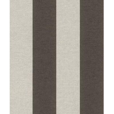 Rasch Schöner Living Stripe Papel pintado no tejido (10,05 m x 0,53 m), diseño de rayas, color negro y gris Rasch Schöner Living Stripe Papel pintado no tejido (10,05 m x 0,53 m), diseño de rayas, color negro y gris