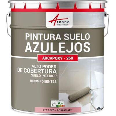 ARCANE INDUSTRIES Pintura para Suelo de Baldosas Resina epoxi para suelo con baldosas ARCAPOXY 260 Rosa Claro RAL 3015 ARCANE INDUSTRIES Pintura para Suelo de Baldosas Resina epoxi para suelo con baldosas ARCAPOXY 260 Rosa Claro RAL 3015