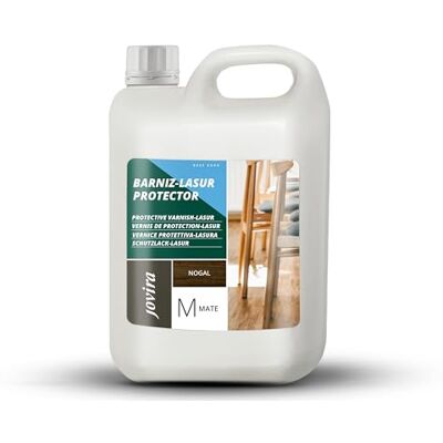JOVIRA PINTURAS BARNIZ-LASUR Protector MATE al Agua 2 L Protege, decora y embellece todo tipo de madera. (2 Litros, Nogal) I-25 JOVIRA PINTURAS BARNIZ-LASUR Protector MATE al Agua 2 L Protege, decora y embellece todo tipo de madera. (2 Litros, Nogal) I-25