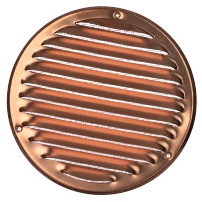 EUROPLAST Ø 160mm Rejilla de Ventilación con Mosquitera Rejillas de Aireación Metálicas Cobre EUROPLAST Ø 160mm Rejilla de Ventilación con Mosquitera Rejillas de Aireación Metálicas Cobre