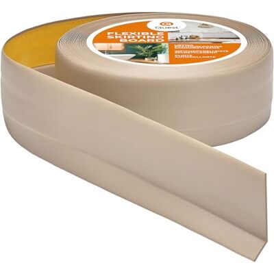 Garmin Rodapié Flexible PVC 50x20 mm Autoadhesivo Beige, 25 m Garmin Rodapié Flexible PVC 50x20 mm Autoadhesivo Beige, 25 m