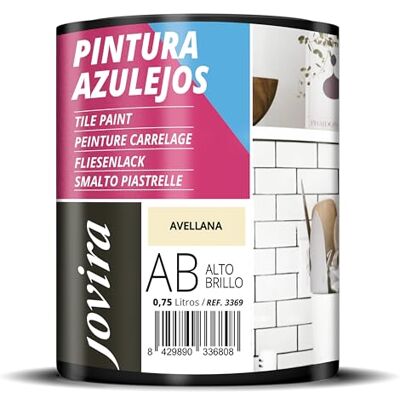 Jovira - PinturasAzulejos - Avellana - 0.750L - Tile Paint Jovira - PinturasAzulejos - Avellana - 0.750L - Tile Paint
