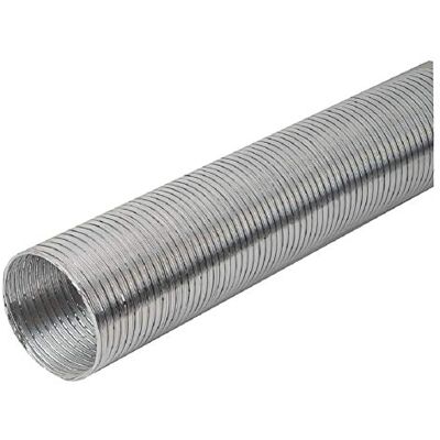 EUROPLAST Tubo flexible de aluminio, diámetro de 100 mm, longitud de 3 metros, tubo flexible de aluminio, tubo de ventilación EUROPLAST Tubo flexible de aluminio, diámetro de 100 mm, longitud de 3 metros, tubo flexible de aluminio, tubo de ventilación