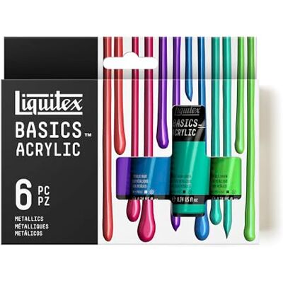 Liquitex Acrílico Basics Set Basics 6 x 22ml, Metálicos Liquitex Acrílico Basics Set Basics 6 x 22ml, Metálicos
