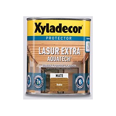 Xyladecor Lasur Extra Mate Aquatech, Para madera Roble, 750 ml Xyladecor Lasur Extra Mate Aquatech, Para madera Roble, 750 ml