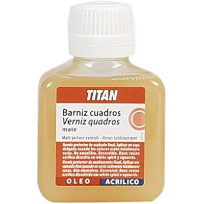 Titan BARNIZ CUADROS MATE 100ML Titan BARNIZ CUADROS MATE 100ML