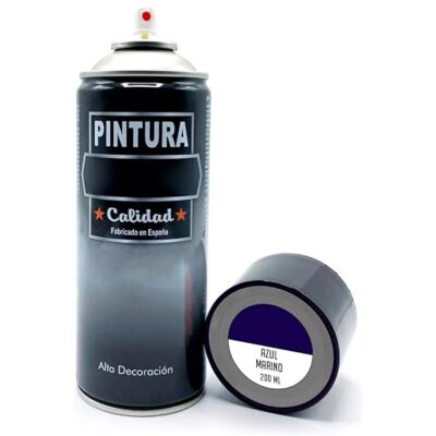 AC Bote de Pintura en Spray Fabricado en España Ideal para cualquier superficie, Madera, Metal, Cartón, Piedra o Cerámica Capidad de 200 ML Color Azul Marino AC Bote de Pintura en Spray Fabricado en España Ideal para cualquier superficie, Madera, Metal, Cartón, Piedra o Cerámica Capidad de 200 ML Color Azul Marino