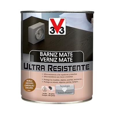 V33 Barniz ultra resistente mate roble oscuro 2,5l V33 Barniz ultra resistente mate roble oscuro 2,5l