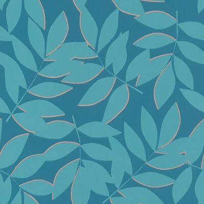 Rasch Papel pintado – Papel pintado no tejido con hojas en turquesa de la colección Symphony – 10,05 m x 0,53 m (largo x ancho) Rasch Papel pintado – Papel pintado no tejido con hojas en turquesa de la colección Symphony – 10,05 m x 0,53 m (largo x ancho)