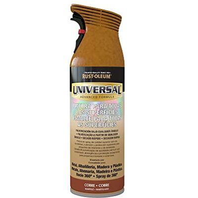 Rust-Oleum Universal pintura multisuperficie en spray Martelé Cobre 400 ml Rust-Oleum Universal pintura multisuperficie en spray Martelé Cobre 400 ml