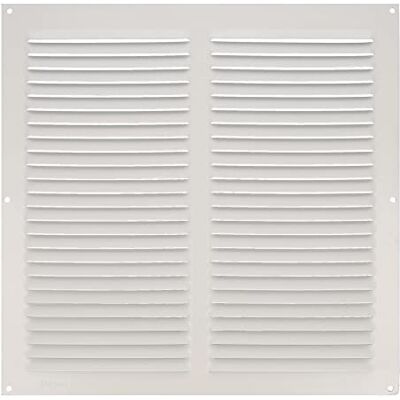 Amig Rejilla Cuadrada de Aluminio con Mosquitera Rejillas de ventilación para salida de aire Ideal para techo de cocina y baño Medidas: 250 X 250 MM Color: Blanco Amig Rejilla Cuadrada de Aluminio con Mosquitera Rejillas de ventilación para salida de aire Ideal para techo de cocina y baño Medidas: 250 X 250 MM Color: Blanco