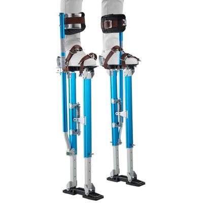 VEVOR Zancos para Paneles de Yeso de Aluminio Ajustables 615 a 1023 mm, Zancos de Trabajo con Almohadillas, Capacidad de Carga 103 kg, Patas de Goma Antideslizantes para Jardinería Pintura Decoración VEVOR Zancos para Paneles de Yeso de Aluminio Ajustables 615 a 1023 mm, Zancos de Trabajo con Almohadillas, Capacidad de Carga 103 kg, Patas de Goma Antideslizantes para Jardinería Pintura Decoración