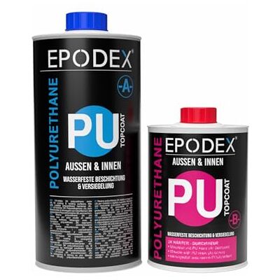 EPODEX 2K PU Topcoat, recubrimiento de poliuretano, Mate 1,5kg EPODEX 2K PU Topcoat, recubrimiento de poliuretano, Mate 1,5kg
