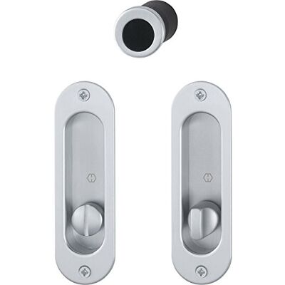 HOPPE Puerta Corredera Juego M472 – Visión Bar enroscado inodoro, verchr Sat HOPPE Puerta Corredera Juego M472 – Visión Bar enroscado inodoro, verchr Sat