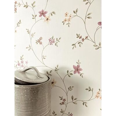 Newroom Papel Pintado Blanco Floral Flores Dormitorio Salón Rústico Newroom Papel Pintado Blanco Floral Flores Dormitorio Salón Rústico