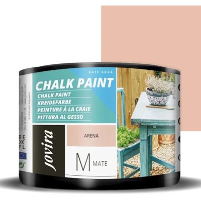JOVIRA PINTURAS Pintura Tiza Chalk Paint al Agua Mate. Renueva tus muebles con creatividad. (375 Mililitros, Arena) C-29 JOVIRA PINTURAS Pintura Tiza Chalk Paint al Agua Mate. Renueva tus muebles con creatividad. (375 Mililitros, Arena) C-29