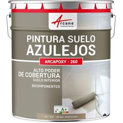 ARCANE INDUSTRIES Pintura para Suelo de Baldosas Resina epoxi para suelo con baldosas ARCAPOXY 260 RAL 1019 Beige Agrisado ARCANE INDUSTRIES Pintura para Suelo de Baldosas Resina epoxi para suelo con baldosas ARCAPOXY 260 RAL 1019 Beige Agrisado