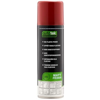Autotek Professional Red Plastic Primer Spray Paint- Aerosol Spray 300ml Autotek Professional Red Plastic Primer Spray Paint- Aerosol Spray 300ml