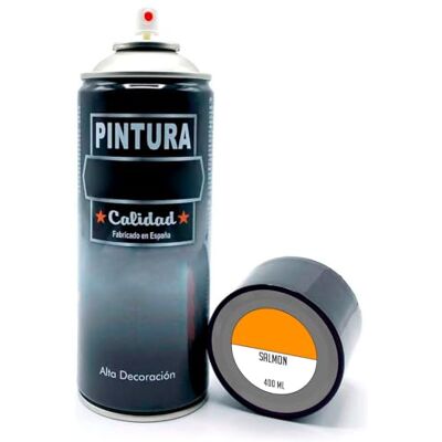 AC Bote de Pintura en Spray Fabricado en España Ideal para cualquier superficie, Madera, Metal, Cartón, Piedra o Cerámica Capidad de 400 ML Color Salmón AC Bote de Pintura en Spray Fabricado en España Ideal para cualquier superficie, Madera, Metal, Cartón, Piedra o Cerámica Capidad de 400 ML Color Salmón